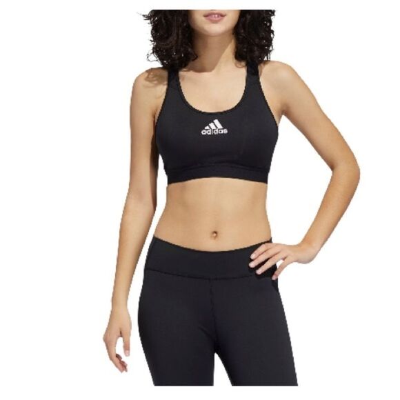 Adidas FJ7262 Don't Rest Alphaskin Women Black Polyester Padded Sports Bra (XS) - Picture 10 of 16